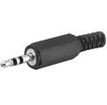 JACK prům.3,5mm stereo, zástrčka kabelová plastová