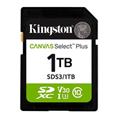 Kingston paměťová karta 1TB Canvas Select Plus Gen 3 SDXC 150R U1 UHS-I C10 V10