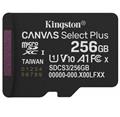Kingston paměťová karta 256GB Canvas Select Plus Gen 3 microSDXC 150R A1 C10 Card, bez adaptéru