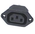 Konektor síťový 230V/F do panelu IEC C13