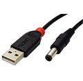 Lindy Kabel napájecí USB -> souosý napájecí konektor 5,5x2,5mm, 1,5m