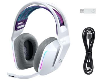 Logitech Headset G733 LightSpeed, bezdrátová RGB - bílá
