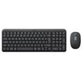 Logitech MK250 US set klávesnice a myši světle šedá