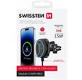 MAGNETICKÝ DRŽÁK DO VENTILACE AUTA SWISSTEN MAGSTICK COMPACT S BEZDRÁTOVÝM NABÍJENÍM 15W/7,5W (kompatibilní s MagSafe)