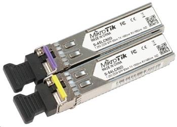 Mikrotik Pár SingleMode SFP modulů 1.25G (80km)