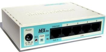MikroTik RB750r2 850MHz, 64MB RAM, 5x LAN, ROS L4