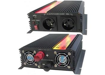 NAPĚŤOVÝ MĚNIČ CARSPA CAR1.6KU-12, 12V/230V+USB 1600W MODIFIKOVANÁ SÍNUS