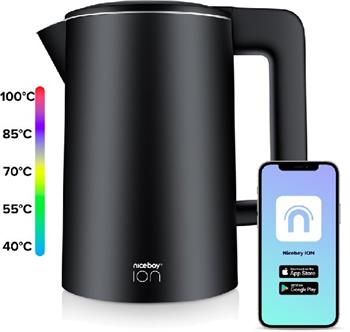Niceboy ION SmartKettle Onyx black rychlovarná konvice