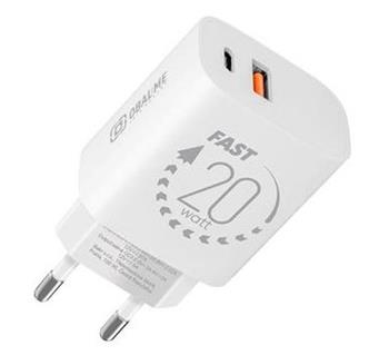 OBAL:ME Cestovní Nabíječka USB-A + USB-C 20W White