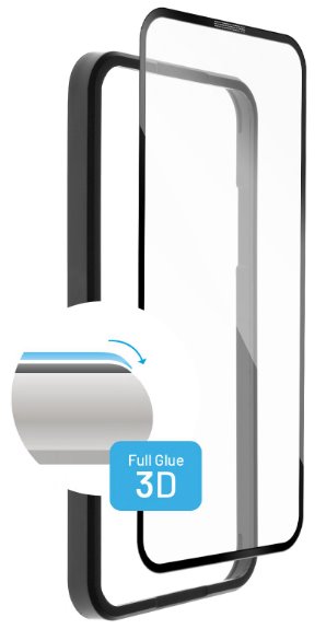 Ochranné tvrzené sklo FIXED 3D Full-Cover s aplikátorem pro Apple iPhone 13/13 Pro, černé