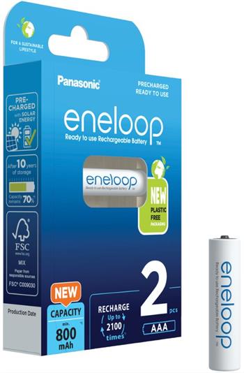 Panasonic Eneloop N AAA, akumulátory 2 ks