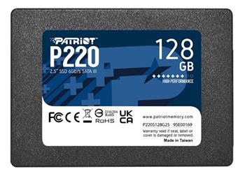 PATRIOT P220/128GB/SSD/2.5"/SATA