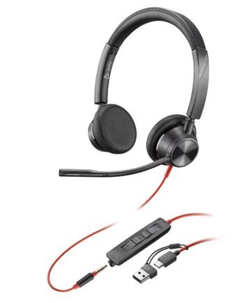 Poly Blackwire 3325 MS USB-C/A + 3,5 mm jack