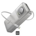 Powerbanka Baseus Free2Pull 20000mAh, 65W, s kabelem USB-C bílá