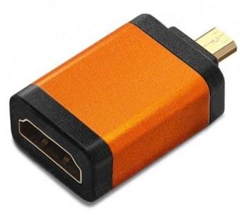 PremiumCord Adapter HDMI Typ A samice - micro HDMI Typ D samec, oranžová