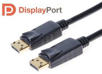 PremiumCord DisplayPort 1.2 přípojný kabel M/M, zlacené konektory, 1,5m