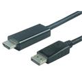 PremiumCord DisplayPort na HDMI kabel 1m M/M