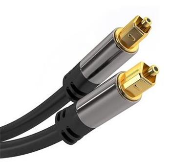 PremiumCord Kabel Toslink M/M, OD:6mm, Gold design 5m
