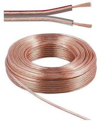 PremiumCord Kabely na propojení reprosoustav 99,9% měď 2x2,5mm2 100m