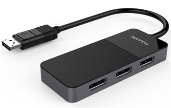 PremiumCord MST adapter DisplayPort 1.4 na 3x DisplayPort monitory 8K@30Hz, extended + mirror + duplicate režimy