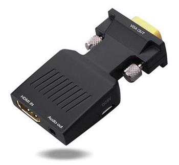 PremiumCord Převodník HDMI na VGA s audio výstupem a kabelem