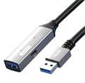 PremiumCord USB 3.2 repeater a prodlužovací kabel Male-Female, 5Gbps Aluminium 5m