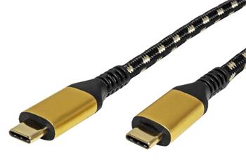 Roline GOLD USB4 40Gbps kabel USB C(M) - USB C(M), PD 100W, 2m