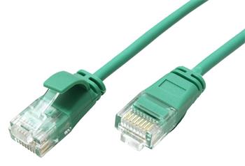 Roline GREEN UTP patchkabel kat. 6a, tenký, LSOH, 1m, zelený