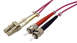 Roline Optický patchkabel LC-ST 50/125 (multimode), duplex, OM4, 1m