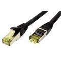Roline S/FTP patchkabel kat. 6a, venkovní, TPE, LSOH, 7m, černý