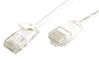 Roline UTP slim patchkabel kat. 6a, LSOH, 1,5m, bílý