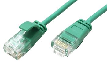 Roline UTP slim patchkabel kat. 6a, LSOH, 1,5m, zelený