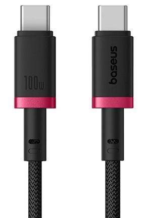 Rychlonabíjecí kabel Baseus Dura USB-C/USB-C 1m 100W červeno černý