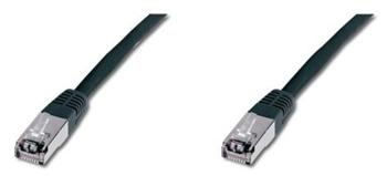 S/FTP kabel cat.6 0,5m černý