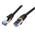 S/FTP patchkabel kat. 6a, LSOH, 0,5m, černý