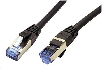 S/FTP patchkabel kat. 6a, LSOH, 3m, černý