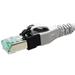 S/FTP patchkabel kat. 6a, LSOH, PushPull, 0,5m, šedý