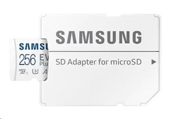 Samsung micro SDXC 256 GB EVO Plus + SD adaptér bílá