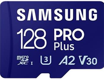 Samsung micro SDXC karta 128GB PRO Plus + USB adaptér