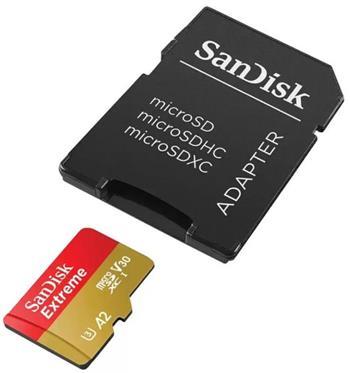 SanDisk Extreme microSDXC 128GB 190MB/s + adaptér