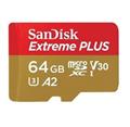 SanDisk Extreme PLUS microSDXC 64GB 200MB/s + adaptér