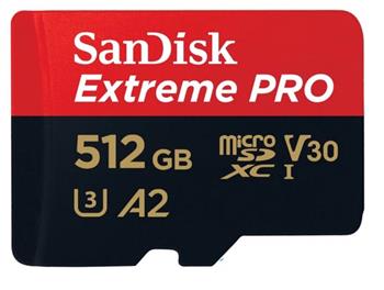 SanDisk Extreme PRO microSDXC 512GB 190MB/s + adaptér