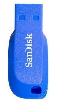 SanDisk Flash Disk 64GB Cruzer Blade, USB 2.0, elektricky modrá