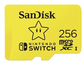Sandisk Nintendo Switch micro SDXC 256 GB 100 MB/s A1 C10 V30 UHS-1 U3
