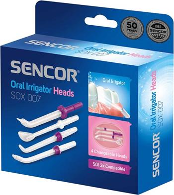 Sencor SOX 007 náhradní nástavce pro SOI 22x zubní sprchu