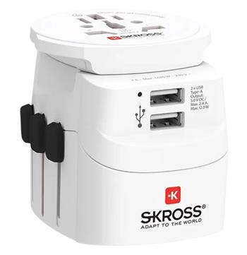 SKROSS Univerzální cestovní adaptér "PRO Light USB 2A - World" (2x USB A)