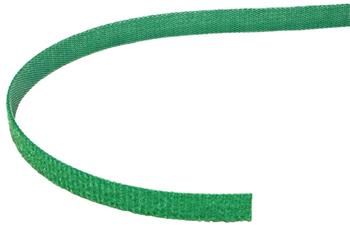 Stahovací páska 10mm, suchý zip, 25m, zelená