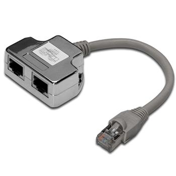 STP/FTP Y adapter L5e, 1xM/2xF PremiumCord
