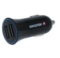 Swissten CL Adapter 2x USB 2.4A Power + USB-C (1.5m)