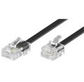 Telefonní kabel RJ45 - RJ11, 6m černý